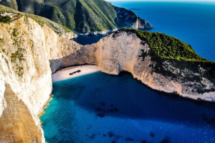 Stunning beach located on the northwest coast of Zakynthos